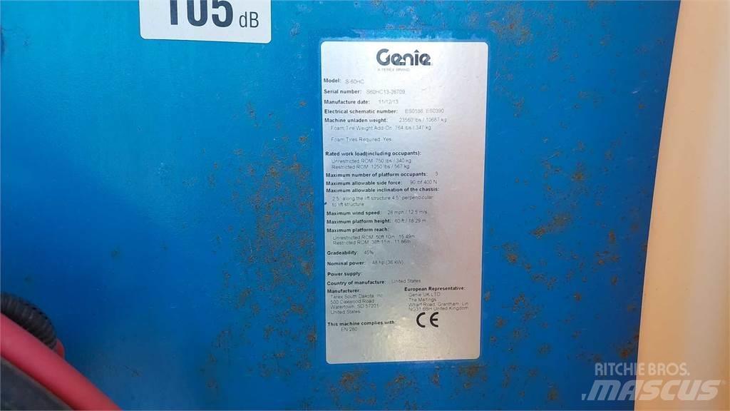Genie S60HCE Teleskooppipuominostimet