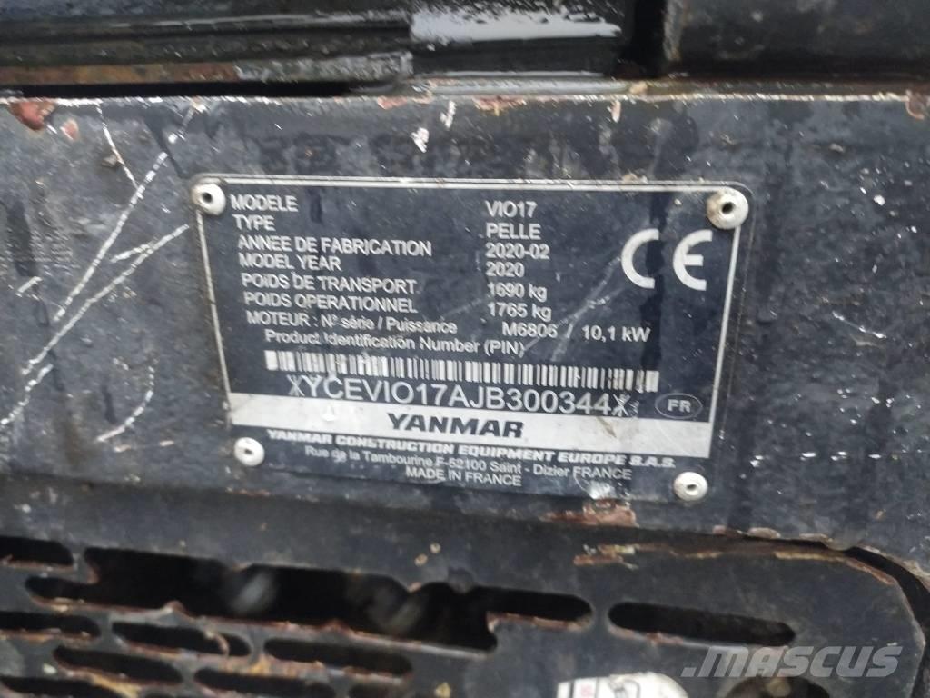 Yanmar Vio 17 U Minikaivukoneet < 7t