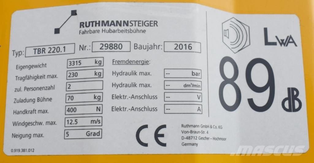 Ruthmann TBR 220.1 Nostolava-autot