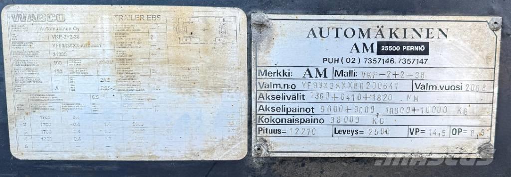 AM VKP-2+2-38 Vaihtolavaperävaunut