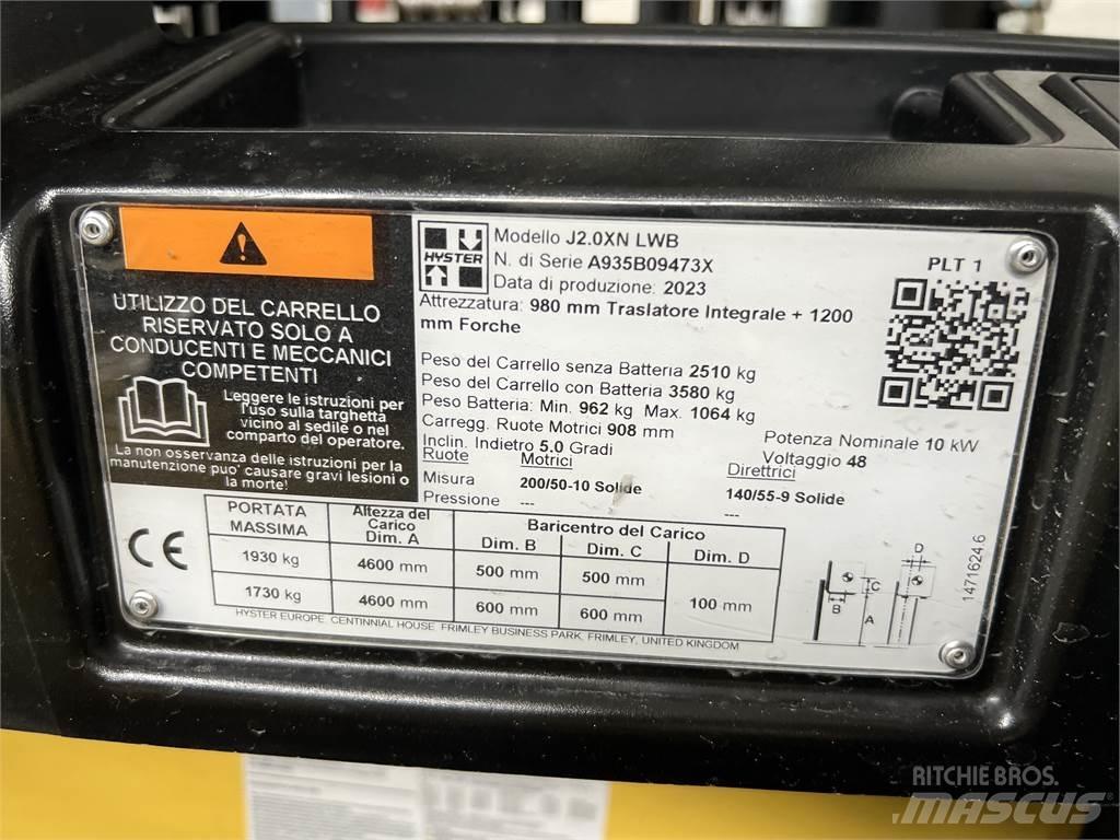 Hyster J2.0XN/ NEU Sähkötrukit