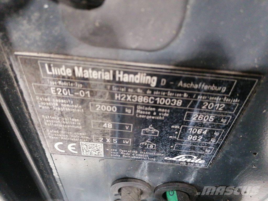 Linde E20L-01 Sähkötrukit