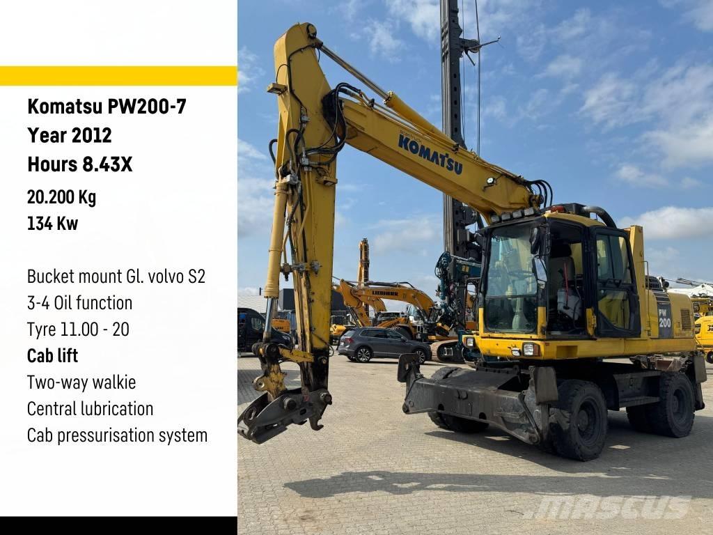 Komatsu PW 200-7 Pyöräkaivukoneet
