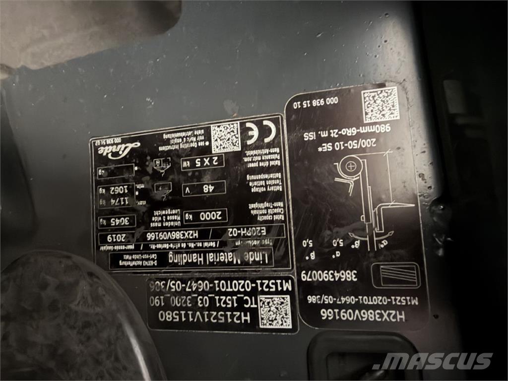 Linde E 20PH-02 Sähkötrukit
