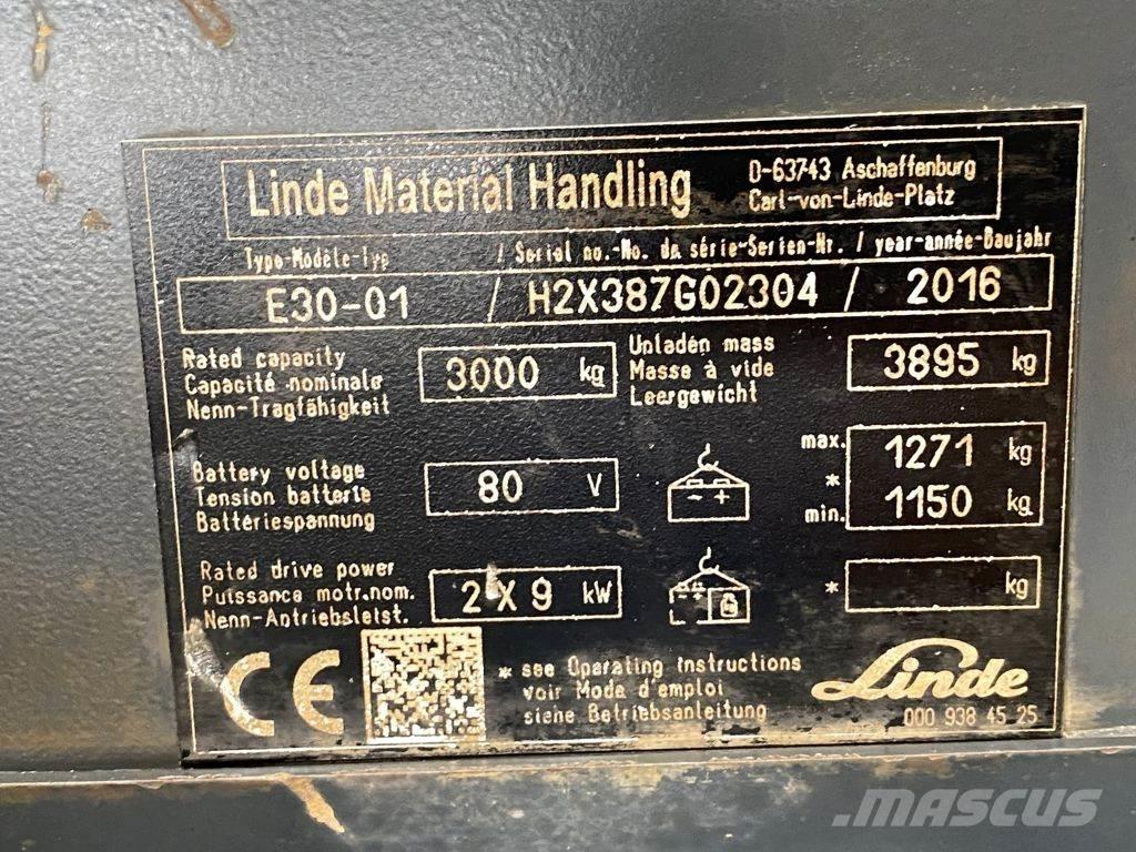 Linde E30-01 Sähkötrukit