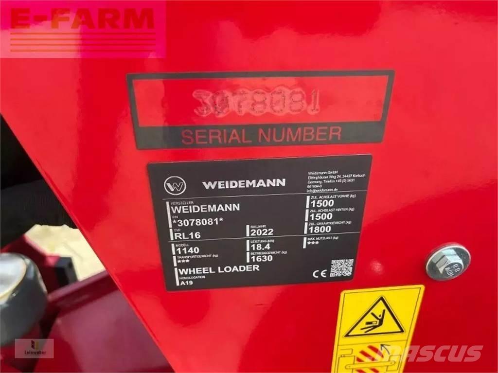 Weidemann 1140 Pyöräkuormaajat