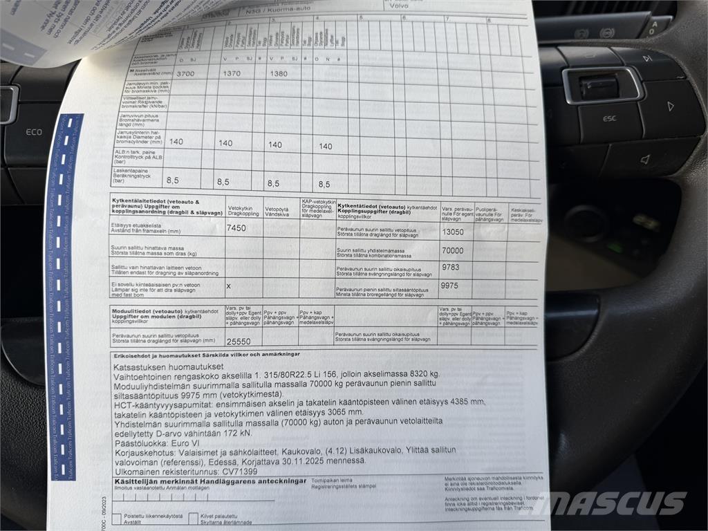 Volvo FMX 500 8X4 Koukkulava kuorma-autot