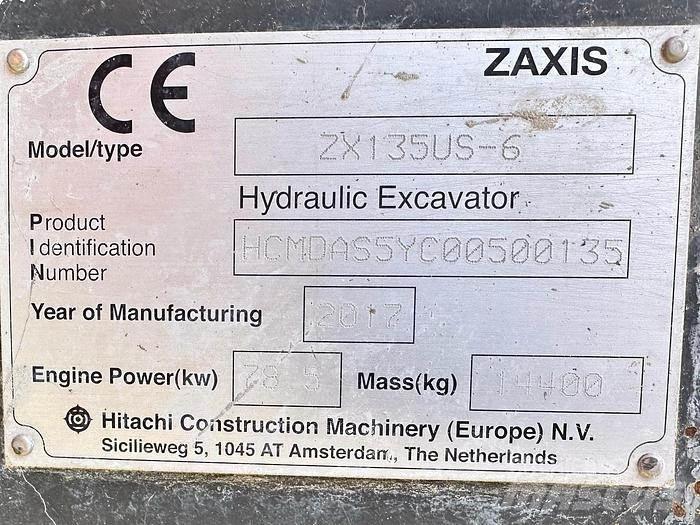 Hitachi ZX135US-6 Erikoiskaivinkoneet