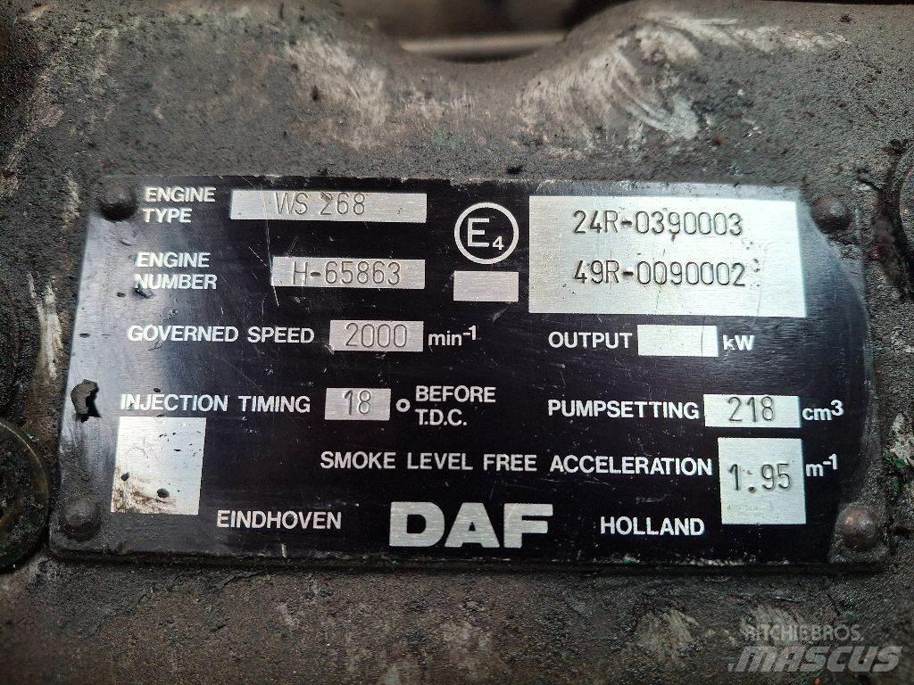 DAF WS268 Moottorit