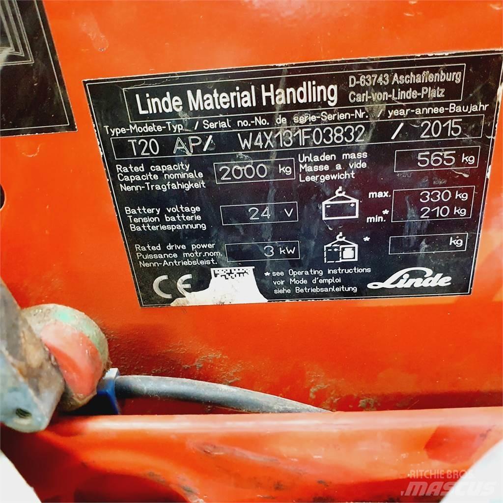 Linde T20AP kurz Lavansiirtotrukit