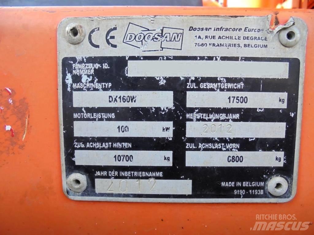 Doosan DX 160 W Pyöräkaivukoneet
