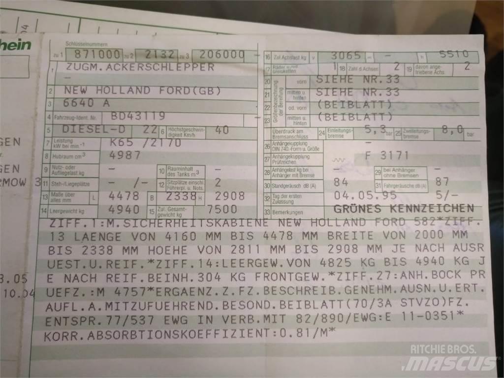 Ford 6640 Traktorit