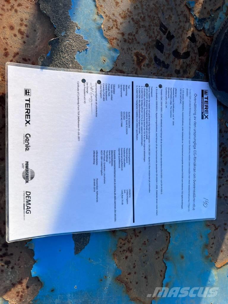 Genie GS 2632 Saksilavat