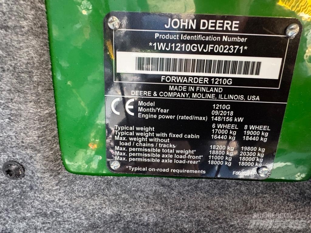 John Deere 1210 G Kuormatraktorit
