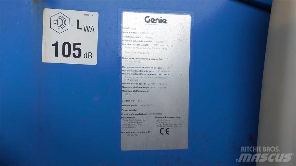 Genie S65 Teleskooppipuominostimet
