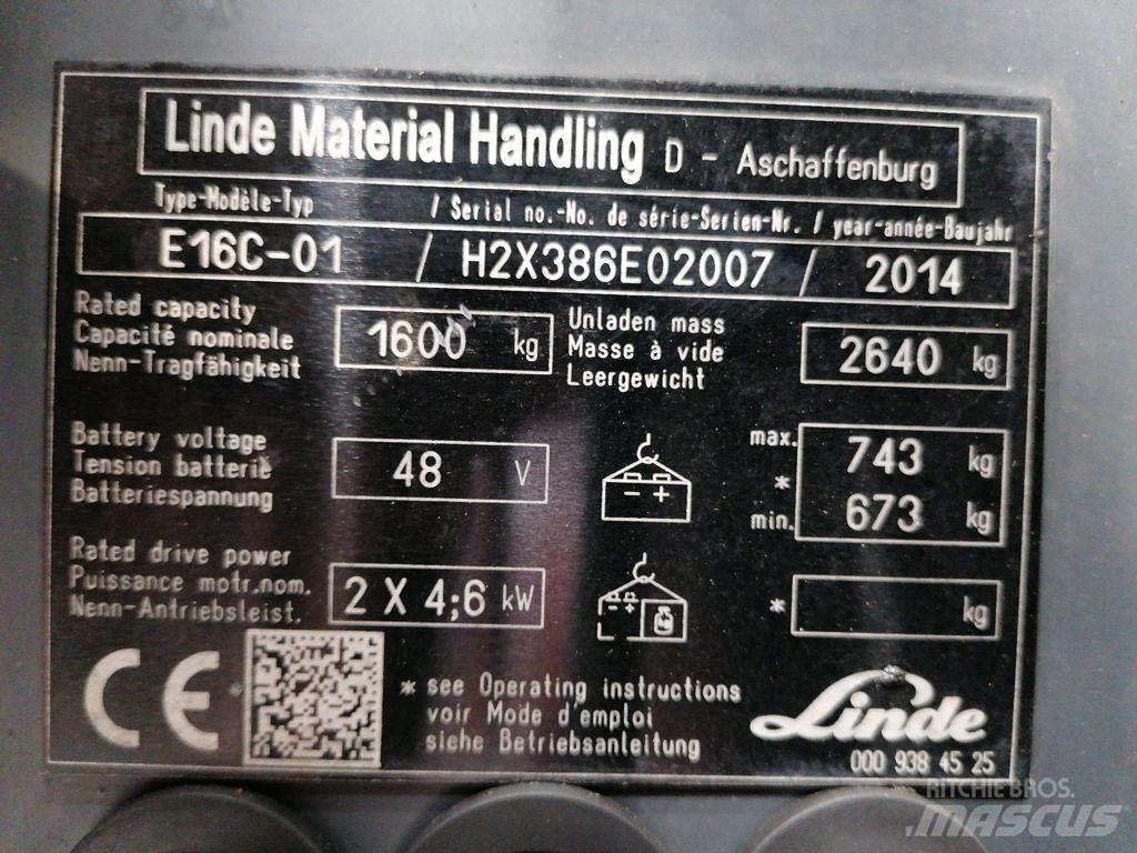 Linde E16C-01 Sähkötrukit