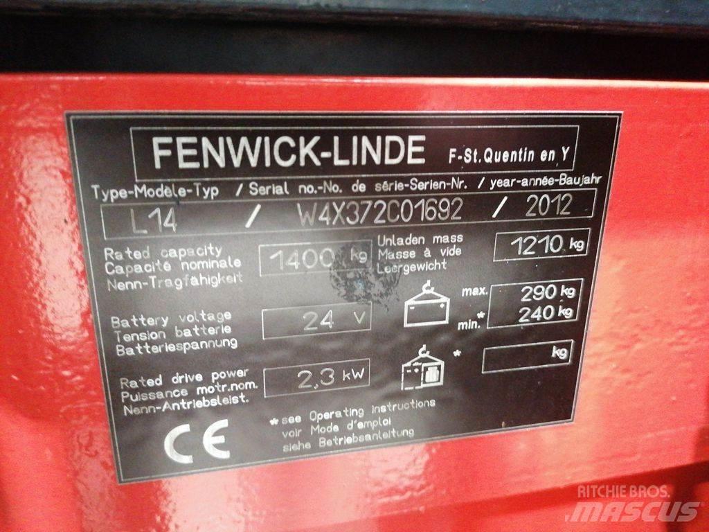 Linde L14 Käyden ajettavat pinoamistrukit