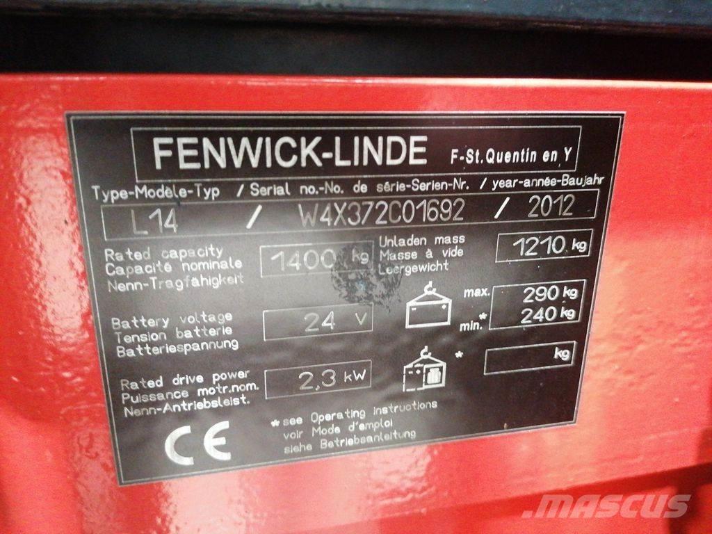 Linde L14 Käyden ajettavat pinoamistrukit