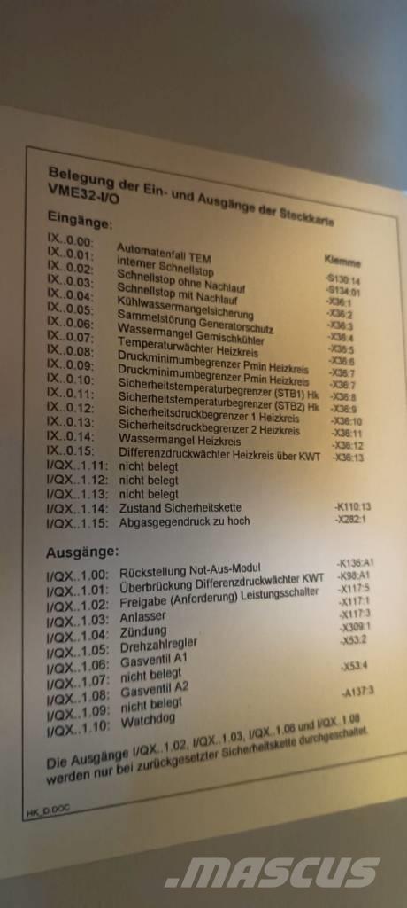 MWM TBG 620 V16 K Kaasugeneraattorit