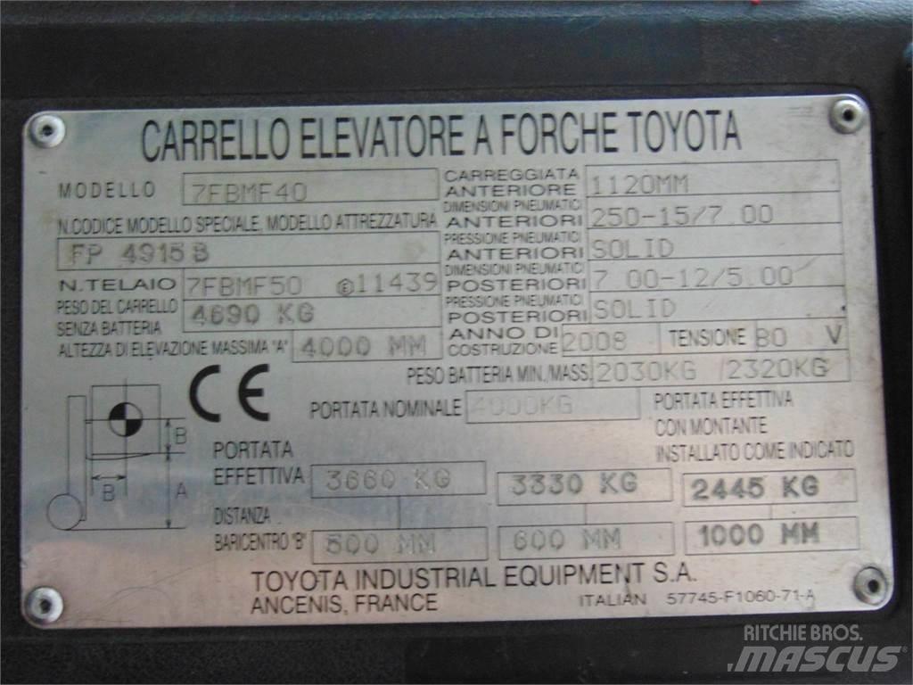 Toyota 7FBMF40 Sähkötrukit
