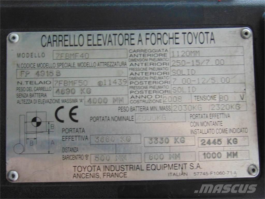 Toyota 7FBMF40 Sähkötrukit