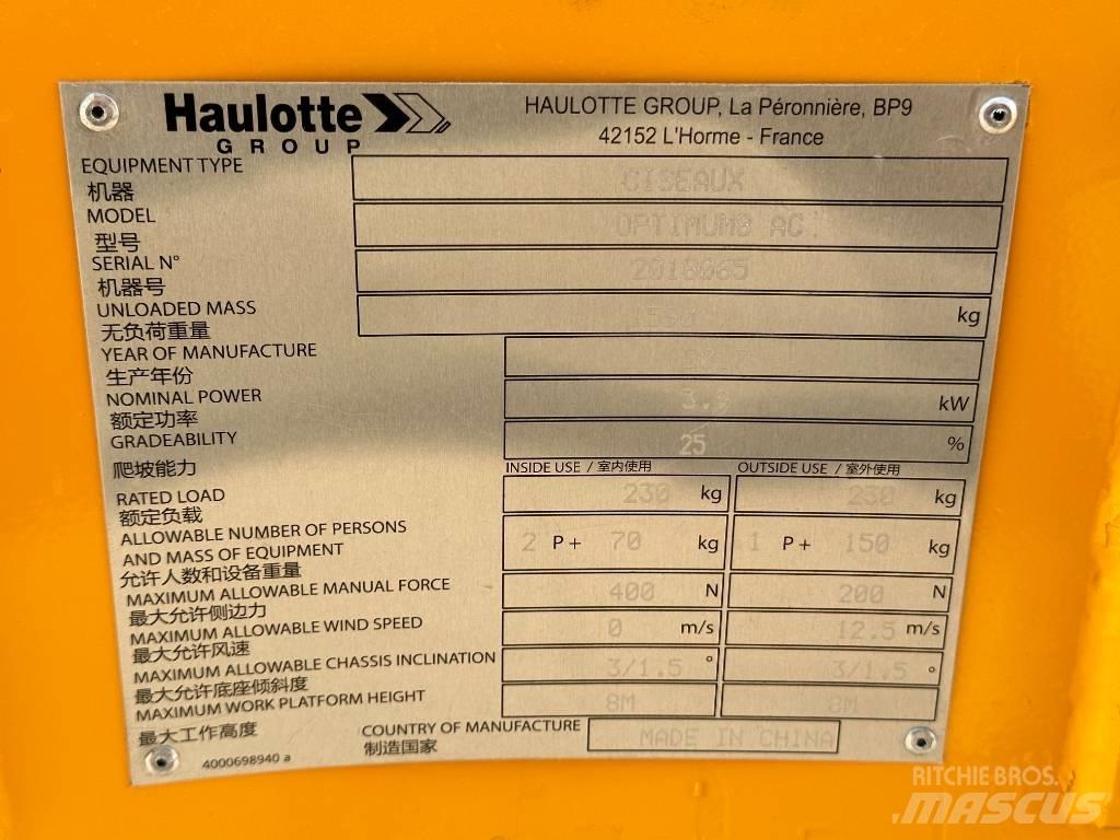 Haulotte OPTIMUM 8 Saksilavat