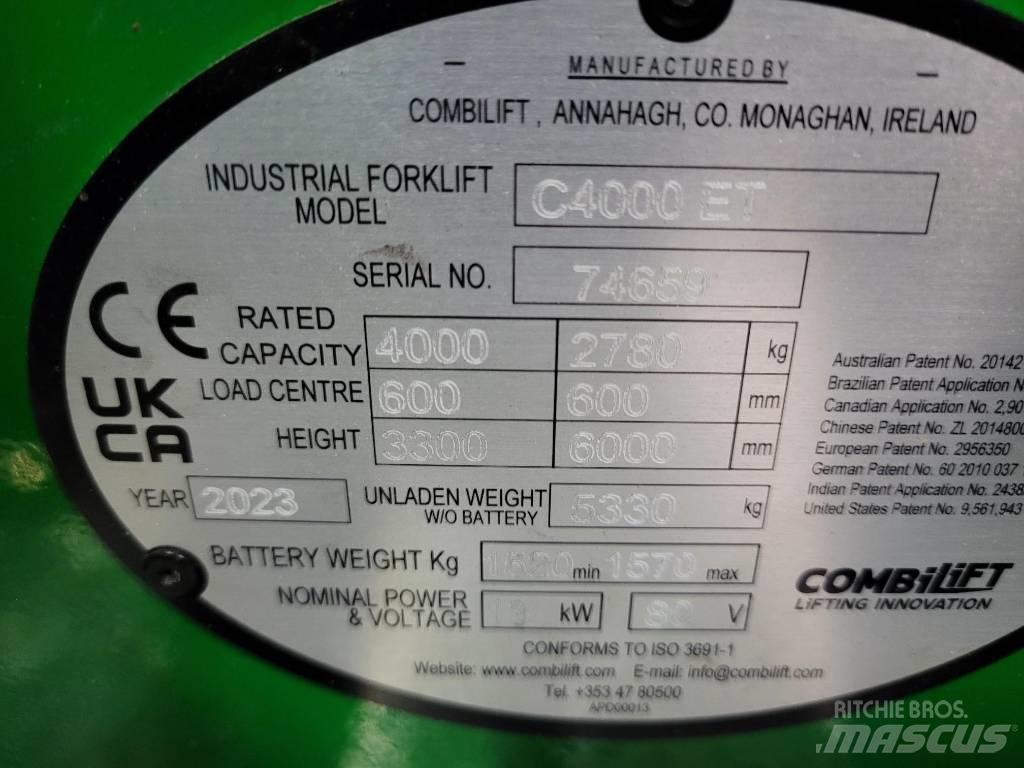 Combilift C4000ET Nelitietrukit