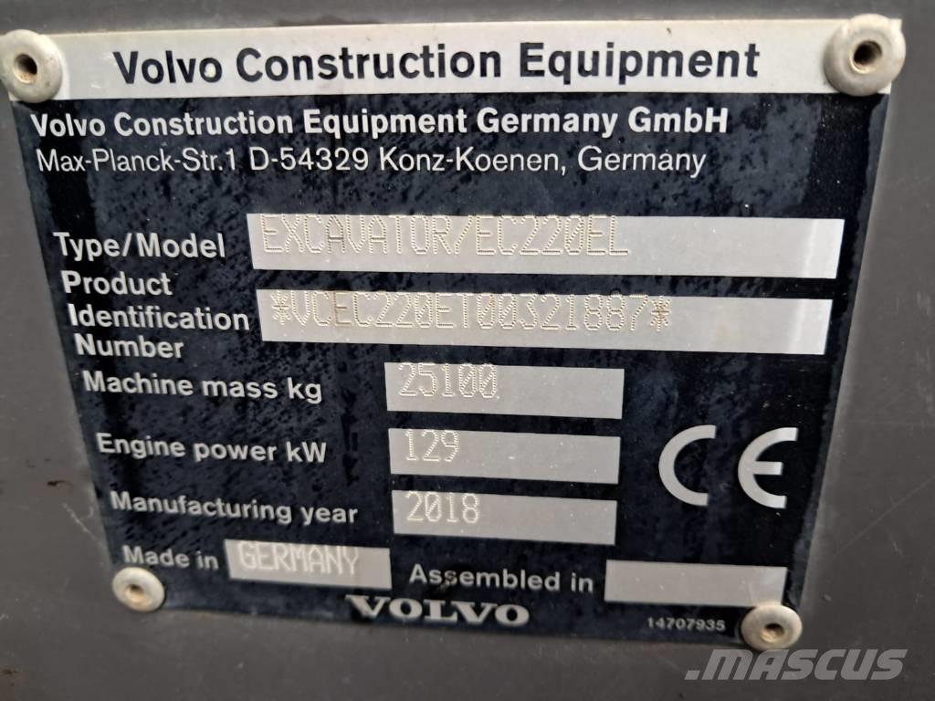 Volvo EC 220 EL Telakaivukoneet