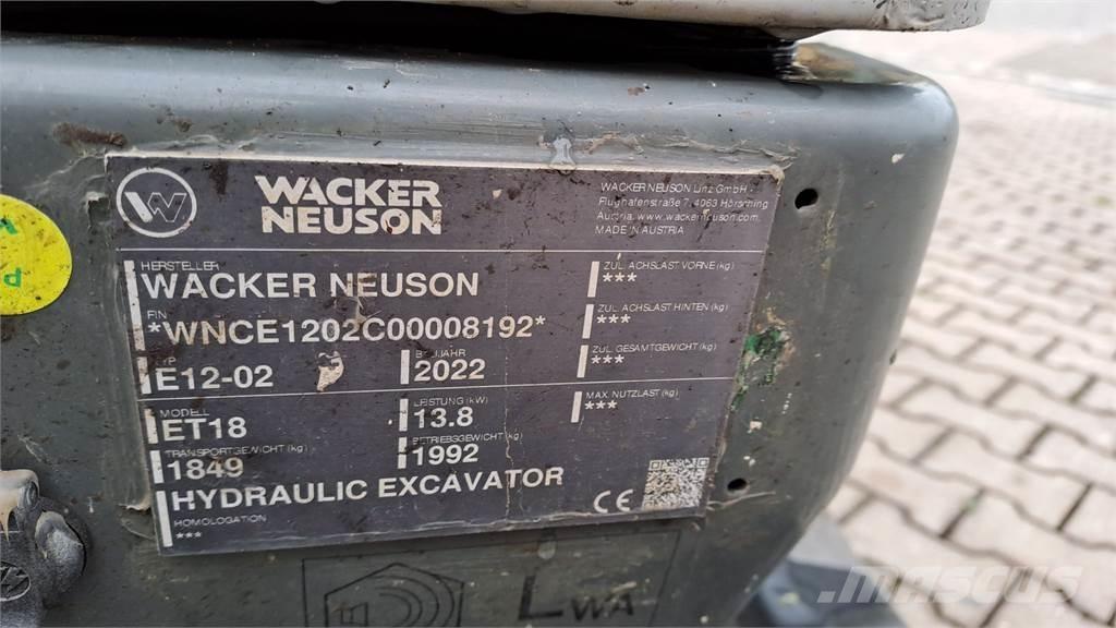 Wacker Neuson ET18 Telakaivukoneet