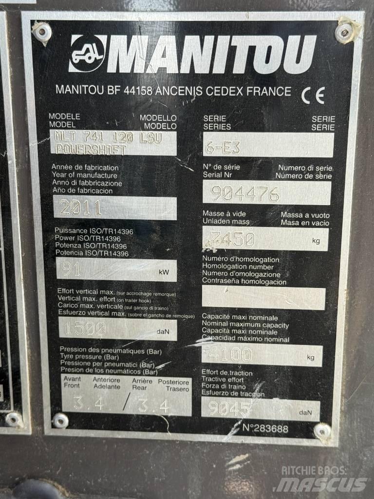Manitou MLT 741-120 Kurottajat