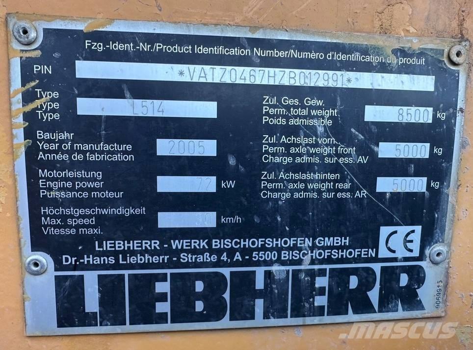 Liebherr L 514 Pyöräkuormaajat