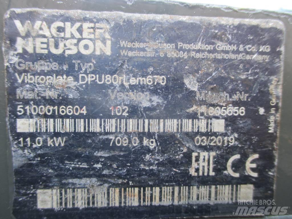 Wacker Neuson DPU 80 Tärylevyt