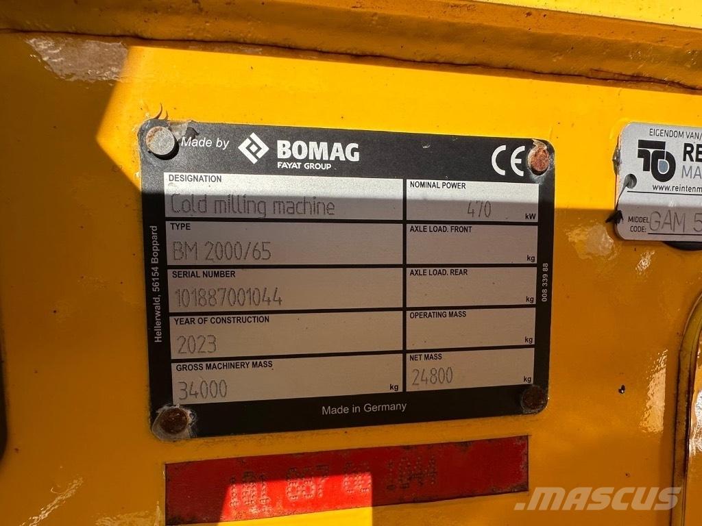 Bomag BM 2000/65 Kylmäasfalttikoneet
