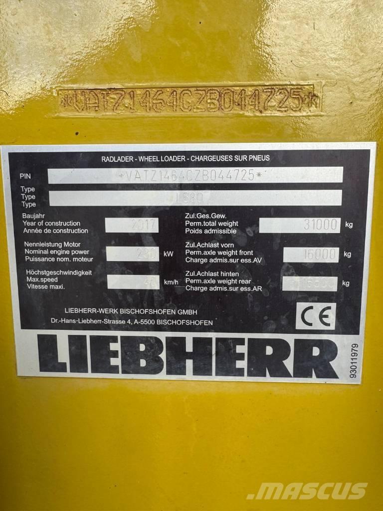 Liebherr L 580 Pyöräkuormaajat
