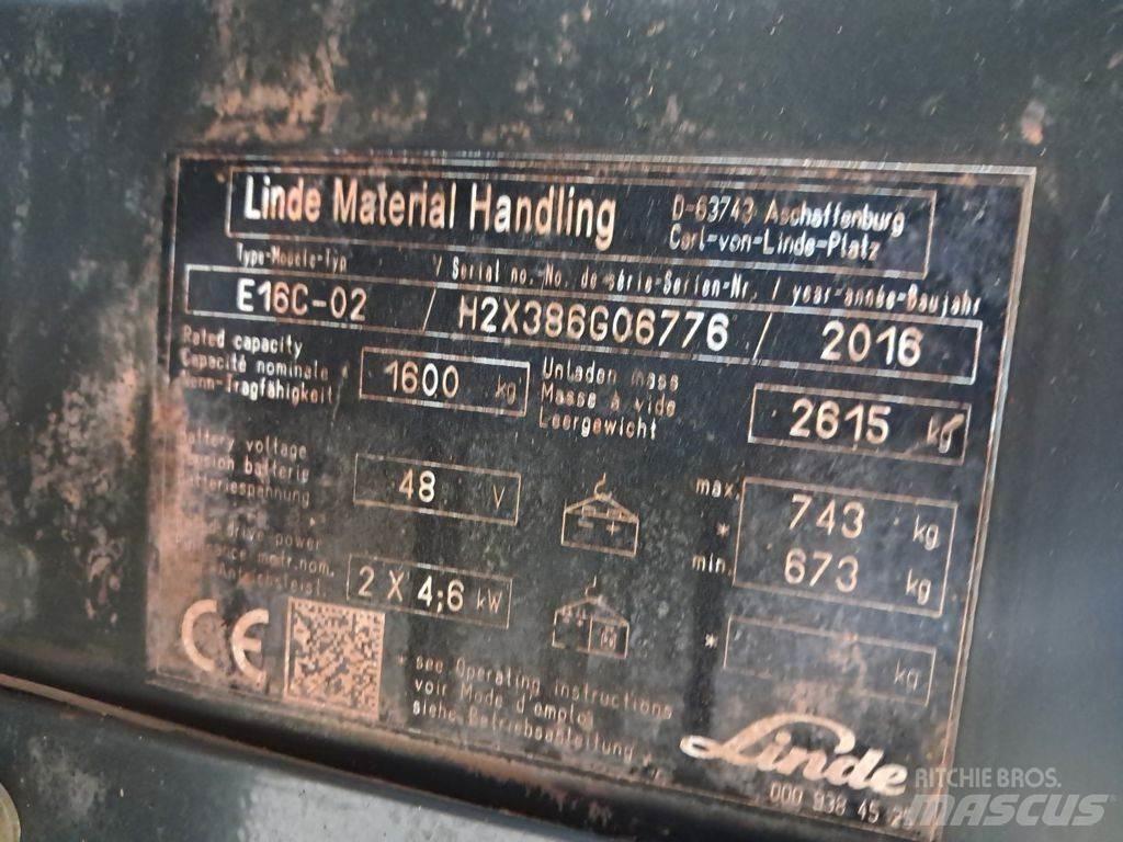Linde E16C-02 Sähkötrukit