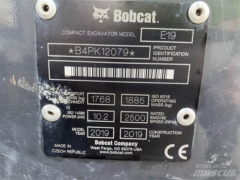 Bobcat E19 Pyöräkaivukoneet