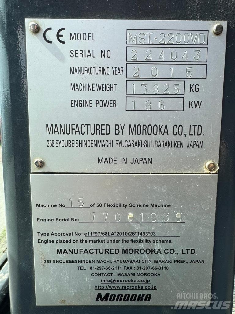 Morooka MST 2200 V D Teladumpperit