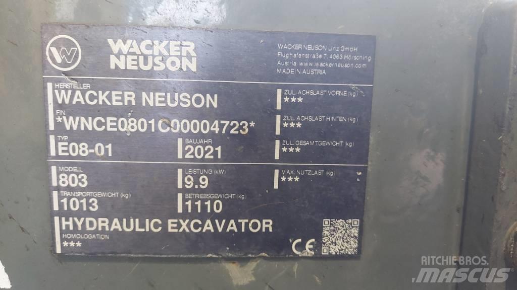 Wacker Neuson 803 Telakaivukoneet
