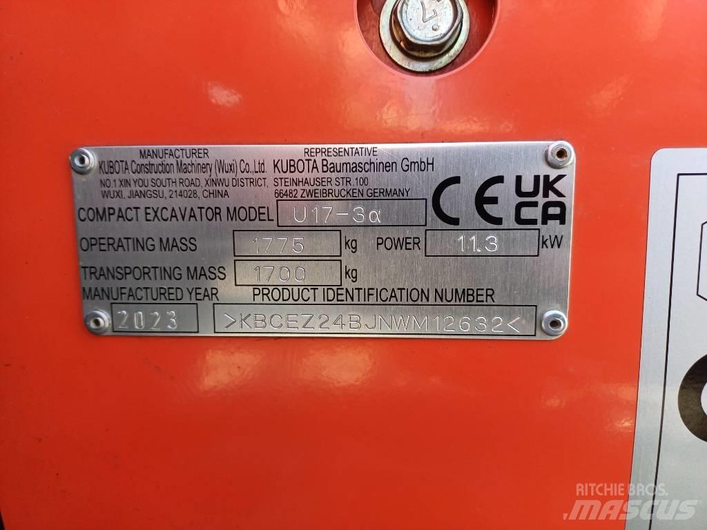 Kubota U 17-3 Minikaivukoneet < 7t