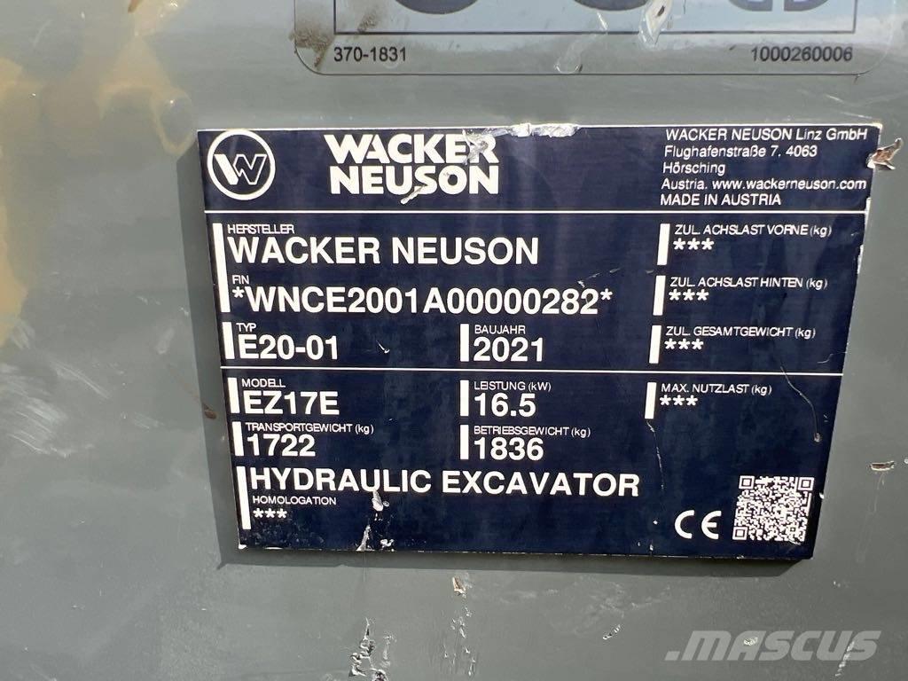 Wacker Neuson EZ17e Telakaivukoneet