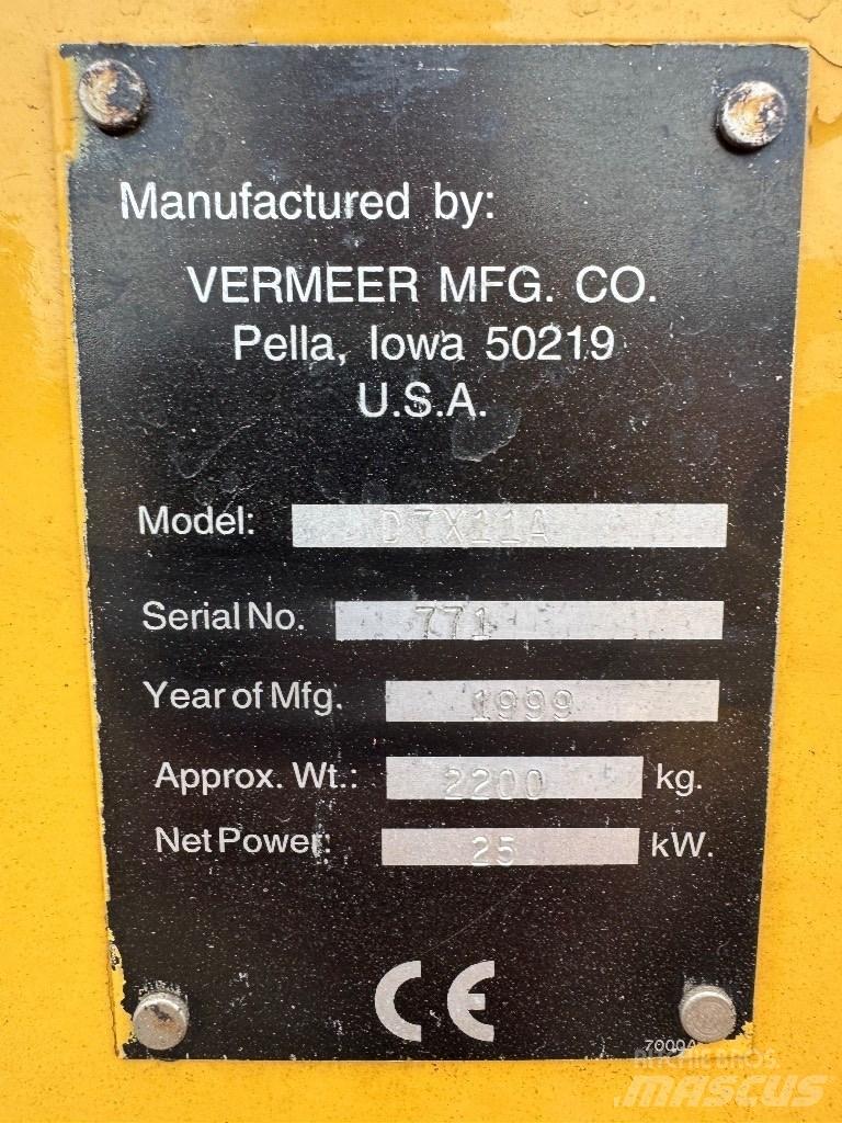Vermeer D7X11A Vaakaporauslaitteet