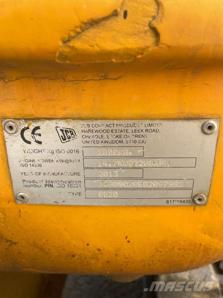 JCB 8020 Minikaivukoneet < 7t