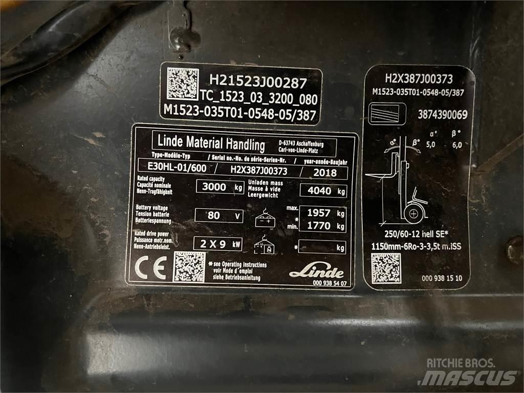 Linde E30/600HL Sähkötrukit