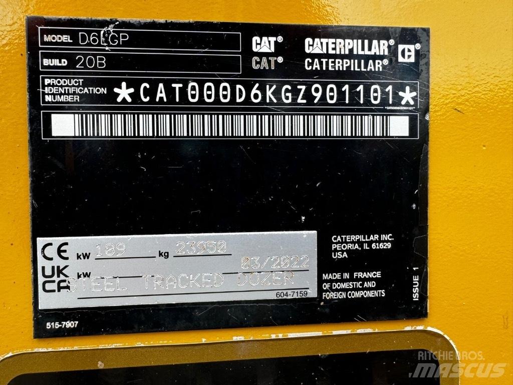 CAT D 6 LGP Telaketjupuskutraktorit