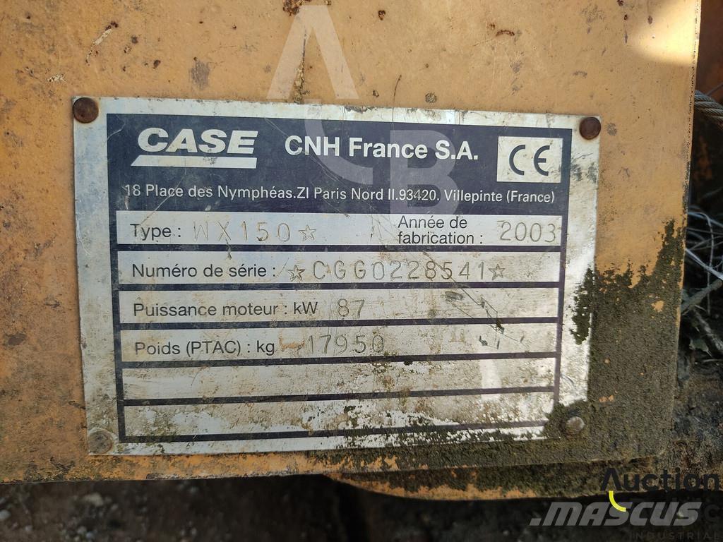 CASE WX 150 Pyöräkaivukoneet