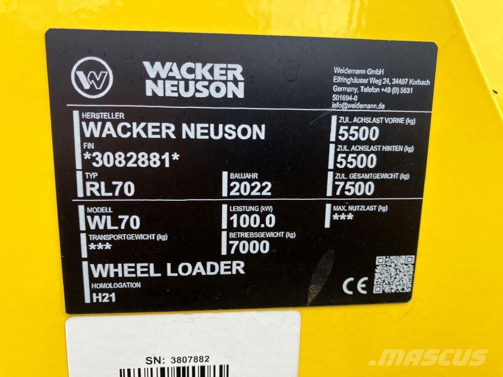 Wacker WL 70 Pyöräkuormaajat