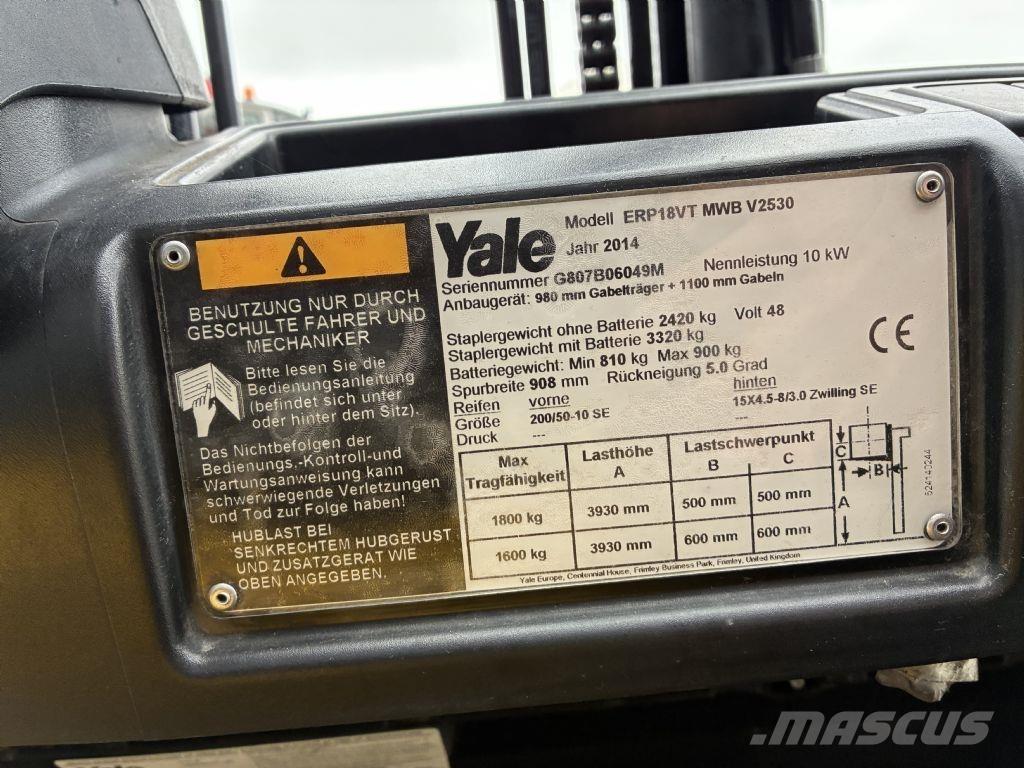 Yale ERP 18VT Sähkötrukit
