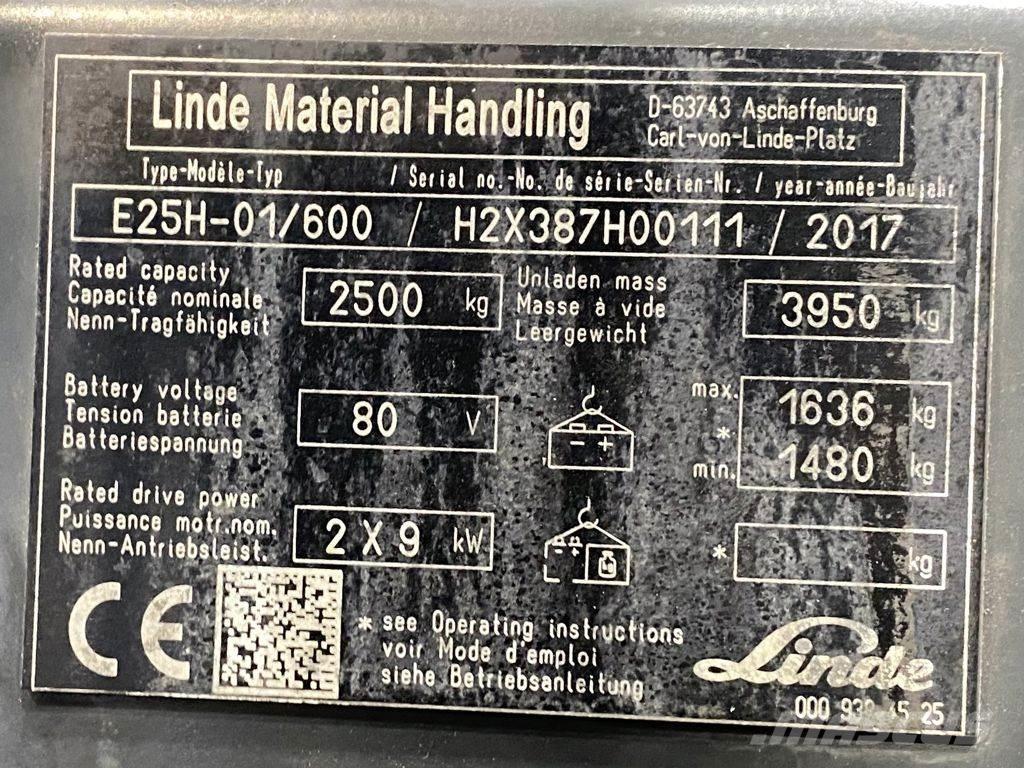 Linde E25H-01/600 Sähkötrukit