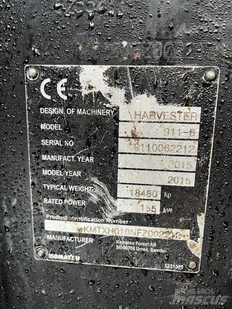 Komatsu 911.6 Harvesterit