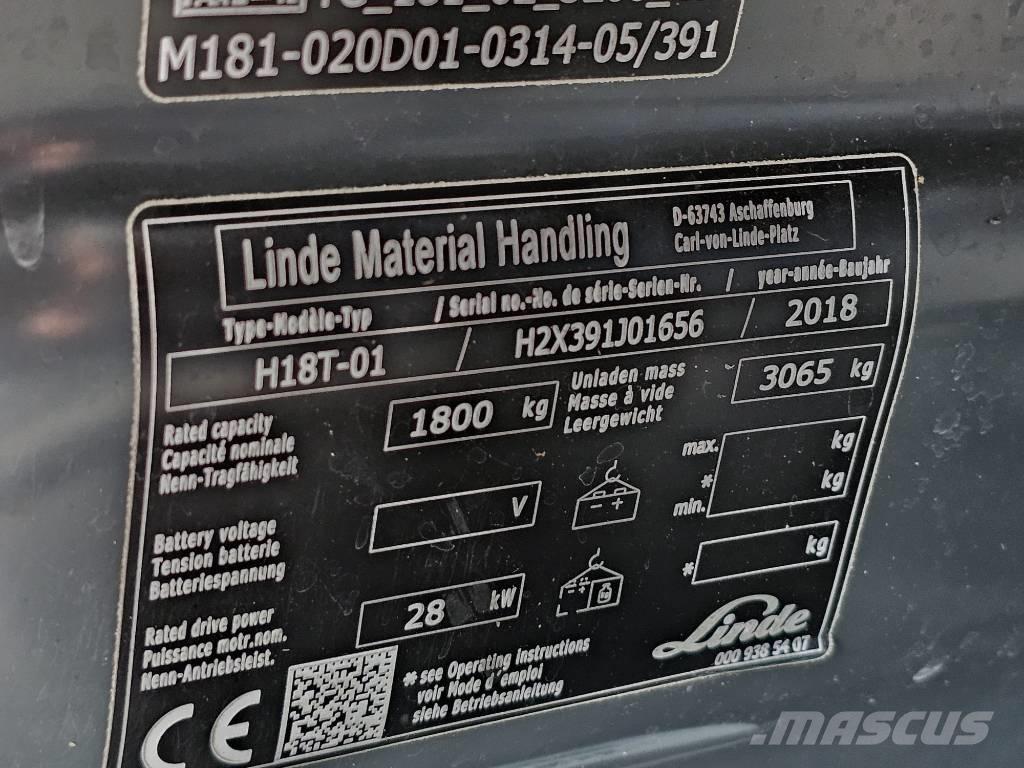 Linde H18T-01 Nestekaasutrukit